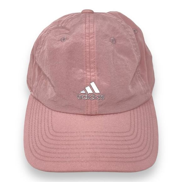Adidas Pink Metallic Adjustable Baseball Cap Hat Youth Size - Picture 1 of 4